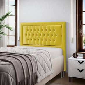 Cabeceira Pegasus 160 Premium / N-035 Veludo Amarelo