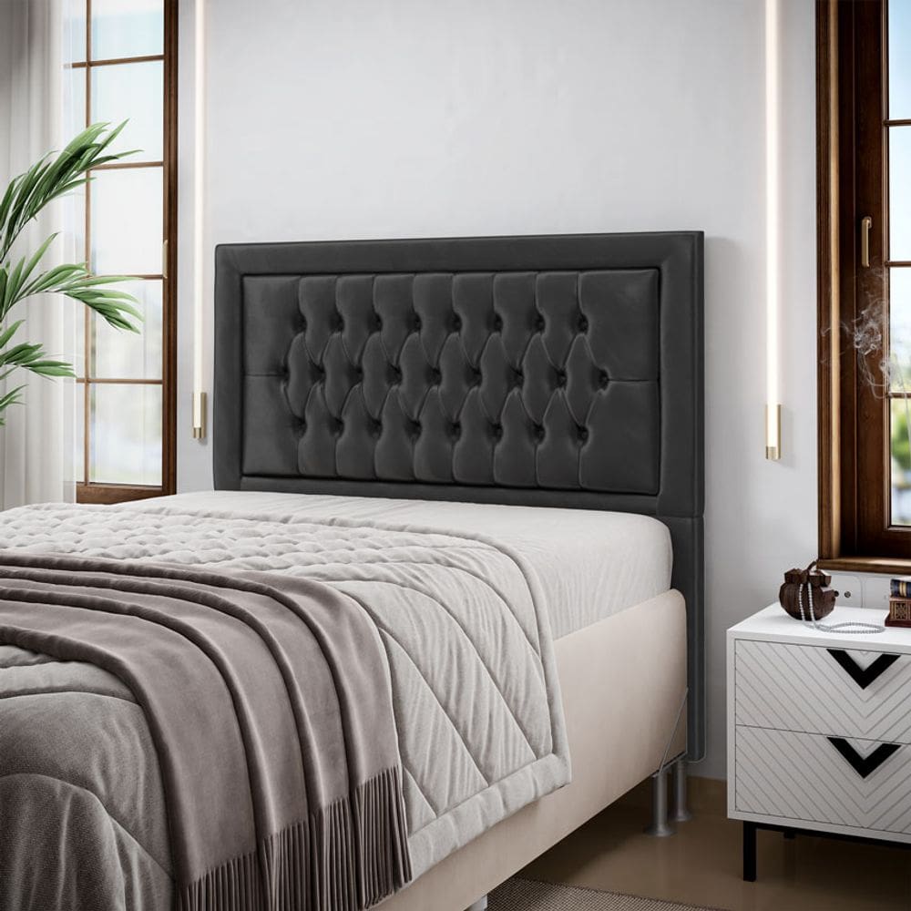 Cabeceira Pagasus 140 Premium Veludo Aradecor