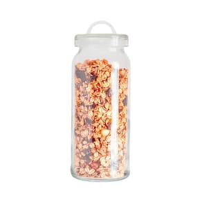 Pote de vidro 1,5L com alça na tampa redondo - Mozcada