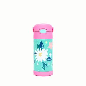 Garrafa Térmica Infantil Funtainer 355ml Thermos Jardim das Flores