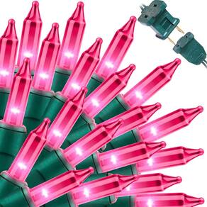 Luzes de Natal LAMPHOME Super-Bright Pink 300 Lights 19,4 m
