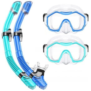 Conjunto de snorkel Kwambiri Dry-Top Snorkel Gear para adultos