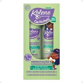 Kit Kolene Cachinhos: Shampoo 300ml e Condicionador 200ml