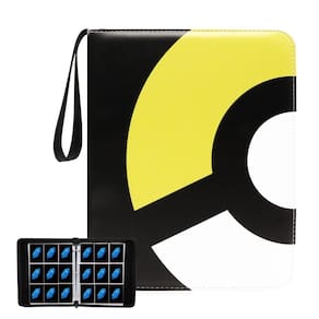 Encadernador de cartões com design moderno de 9 bolsos para 900 cartões amarelos