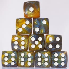 Conjunto de dados de acrílico de 16 mm e 10 peças para jogos de mesa RPG MTG DND