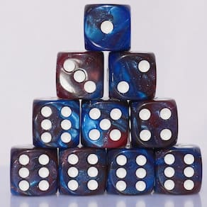 Conjunto de dados de acrílico de 16 mm e 10 peças para jogos de RPG MTG DND