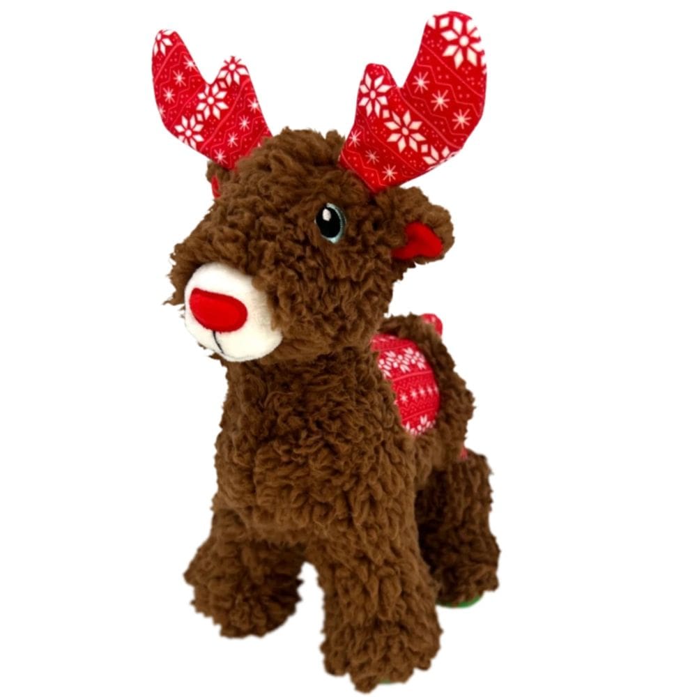 Pelúcia Kong Holiday Sherps Reindeer Brinquedo Com Apito Para Cachorro Médio