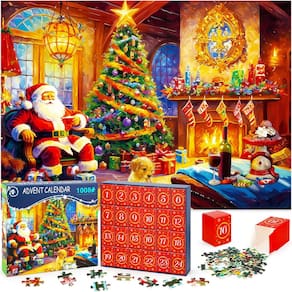 Quebra-cabeças de Natal: Calendário do Advento, 1008 peças, 2024