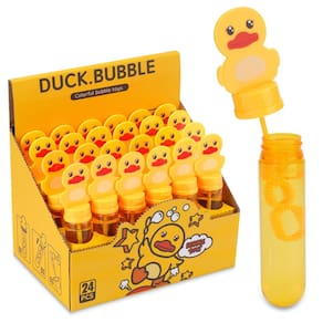 Brinquedos de festa Bubble Wands Rubber Duck, 24 peças para crianças