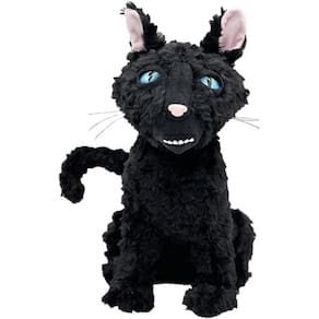 Boneca de pelúcia Black Cat Monster, 30 cm, almofada de bicho de pelúcia