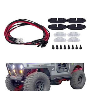 Kit de luzes LED RC Wheel Wheel para 1/10 SCX10 Crawler (branco)