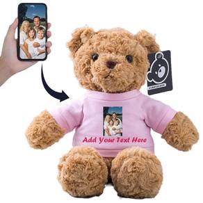 Brinquedo de pelúcia de urso de pelúcia personalizado 33 cm