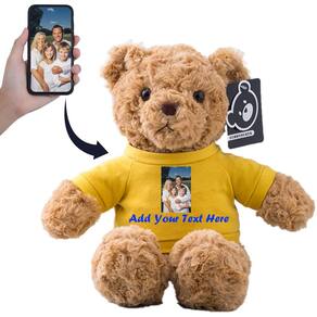 Brinquedo de pelúcia de urso de pelúcia personalizado 33 cm
