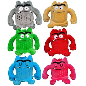 Brinquedo de pelúcia Color Monster Little Monster 15 cm de algodão PP