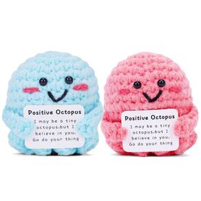 Apoio emocional: Octopus Positive Crochet Animals x2