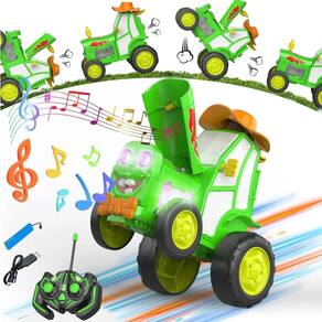 Stunt Car Jumpfury com luzes e música, recarregável de 90 cm