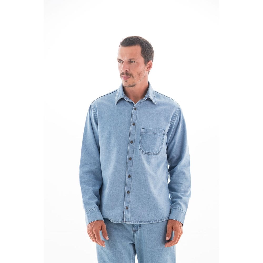 Camisa Jeans Masculina Arauto Oversized