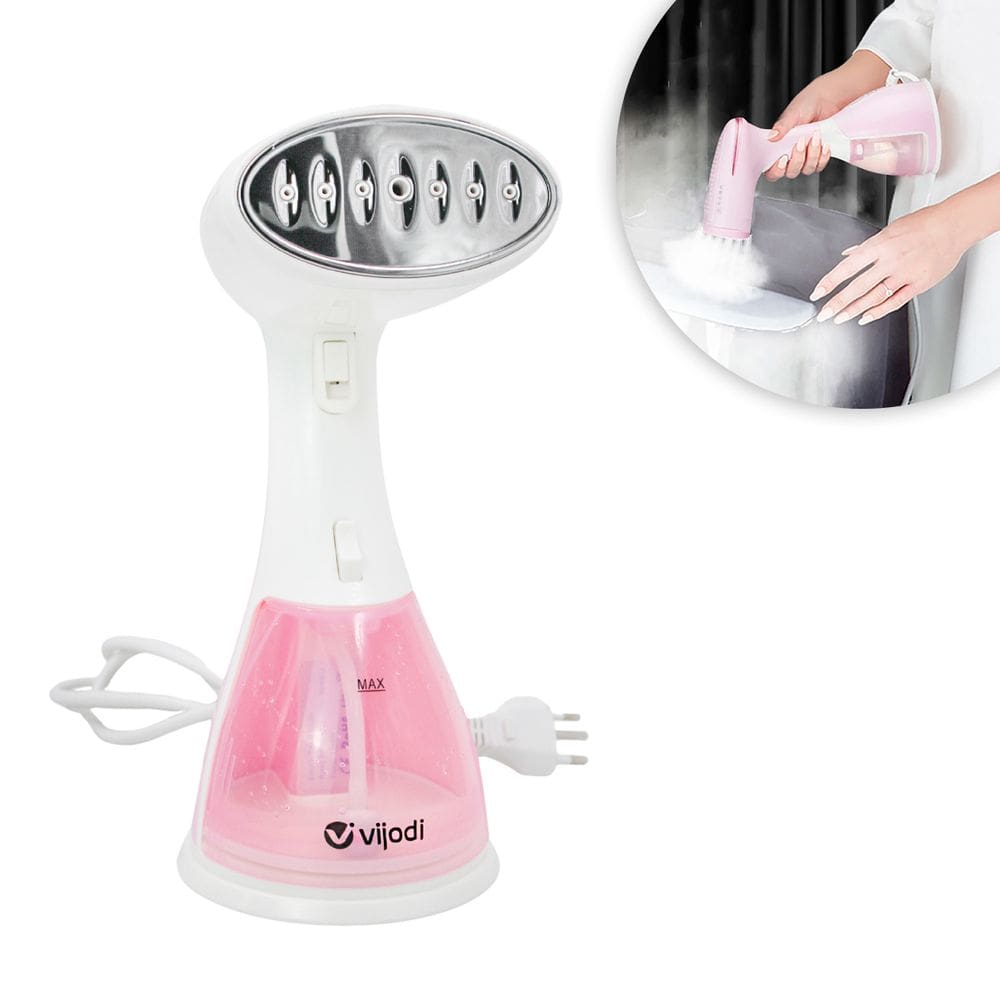 Ferro Passar Roupas A Vapor Passadeira Vertical 300ml 1350W Rosa 220v