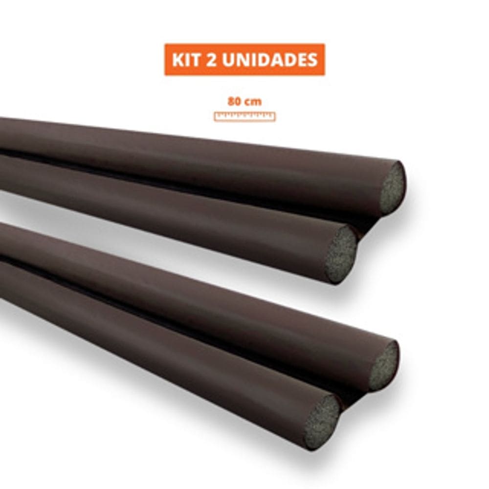 Kit 2 Unidades Veda Porta Protetor Rolinho Impermeável Ajustável 80 cm