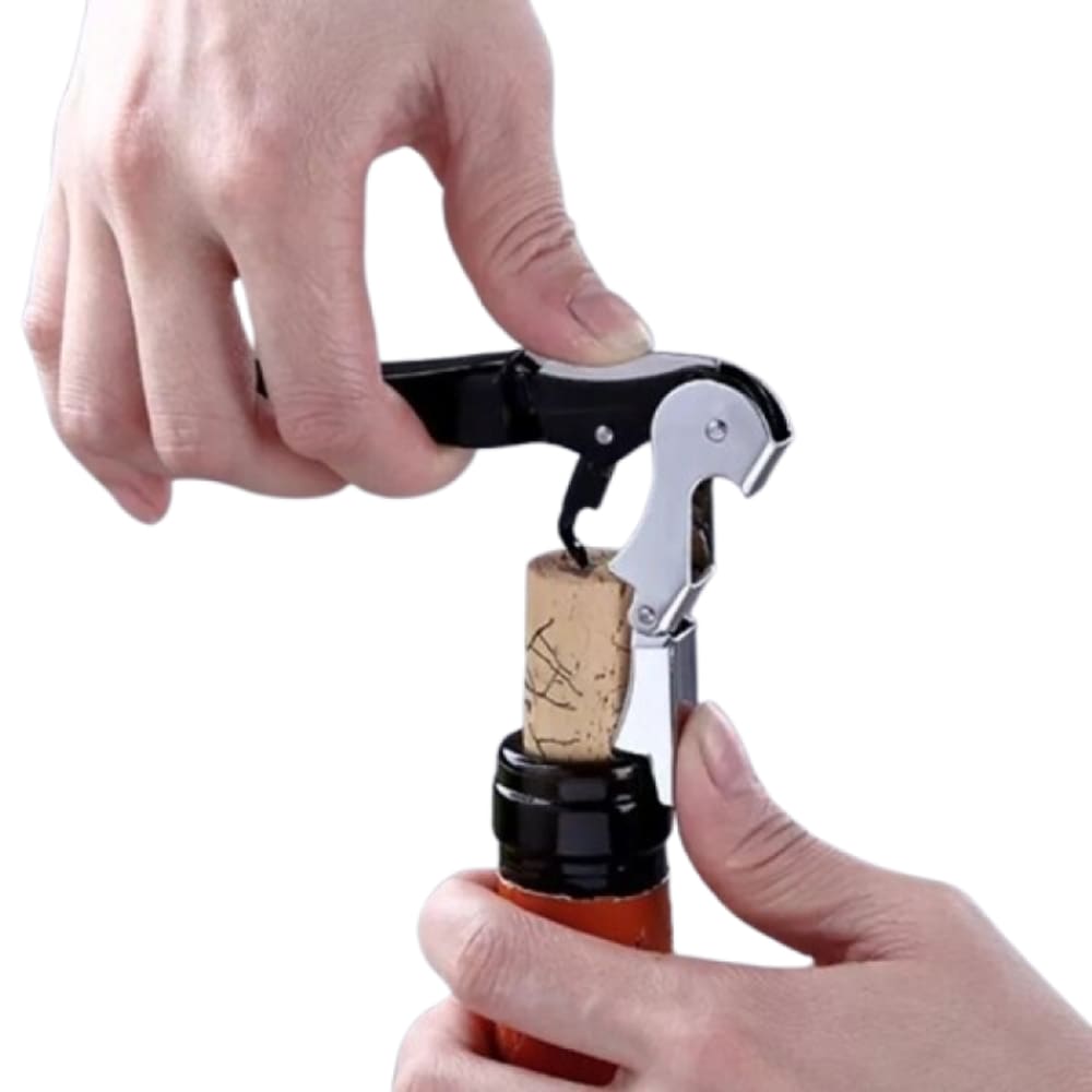 Abridor de Vinho e Garrafas de Aço Inox