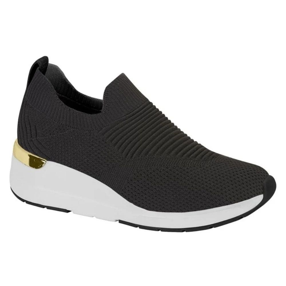 Tênis Modare Comfort Anabela Kinit Casual Feminino Preto