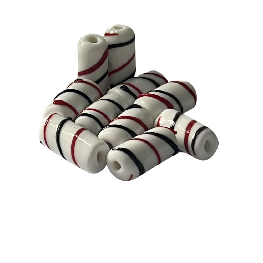 Kit c/ 10 Firmas Lisa 22mm Tricolor Umbanda Murano Guias