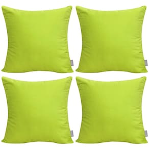 Capa de almofada Thymo 100% algodão 66x66cm verde claro x4