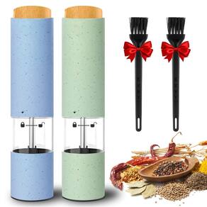 Conjunto elétrico de moedor de sal e pimenta JOBKIM LED light