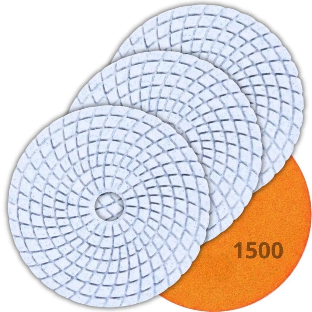 Disco Lixa Diamantada Grão 1500 Polir Mármore Granito 03 Un
