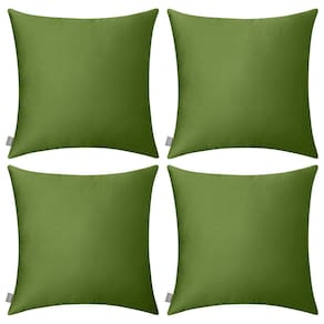 Capa de almofada Thymo 100% algodão 55x55cm verde oliva x4