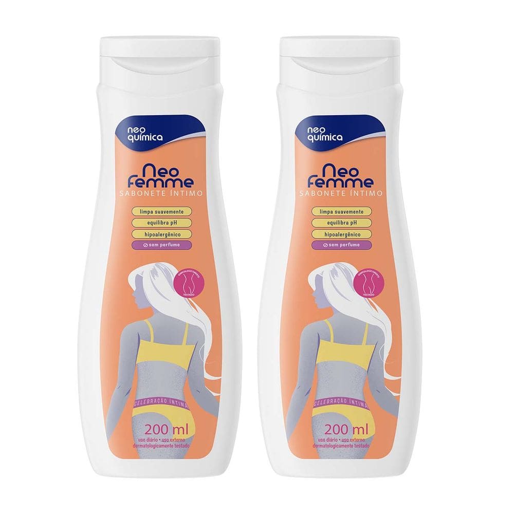Kit 2 und Neofemme Sabonete Neutro Liquido 200 ml
