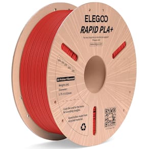 Filamento para impressora 3D ELEGOO Rapid PLA Plus 1,75 mm vermelho 1 kg