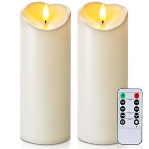 Conjunto de 2 velas LED impermeáveis ao ar livre Homemory