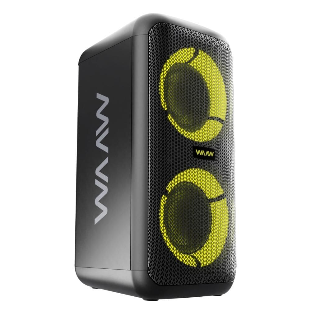 Caixa de Som Bluetooth Tipo Torre WAAW SOUND BOX INFINITE 200 4 Alto-Falantes com LED TWS 160W RMS