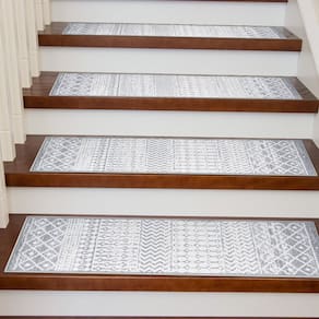 Stair Treads Lahome Non Slip 8x30cm, pacote com 4 para escadas de madeira