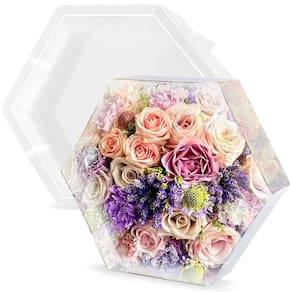 Moldes de resina HIQUE 10 hexágono para preservação de flores 25 cm