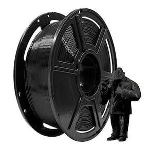Filamento de impressora 3D FLASHFORGE PLA 1,75 mm 1 kg bobina preta