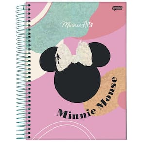 Caderno Univ 10 Matérias 160Fls Minnie Arts Mouse Jandaia