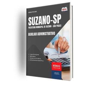 Apostila Prefeitura Suzano Sp 2025 - Auxiliar Administrativo