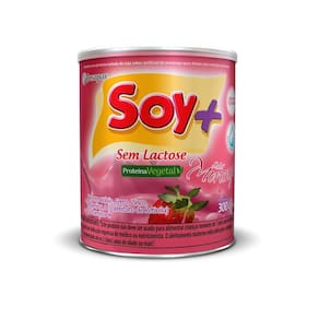 Soy+ Sem Lactose Sabor Morango Alimento Em Pó 300G