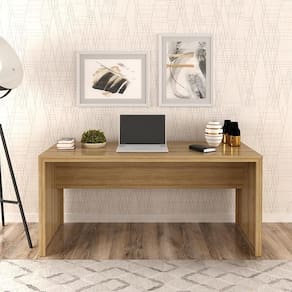 Mesa para Escritório ME4109 Amêndoa Tecnomobili