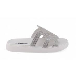 Chinelo Slide Casual Feminino Moleca 5469.134 Strass