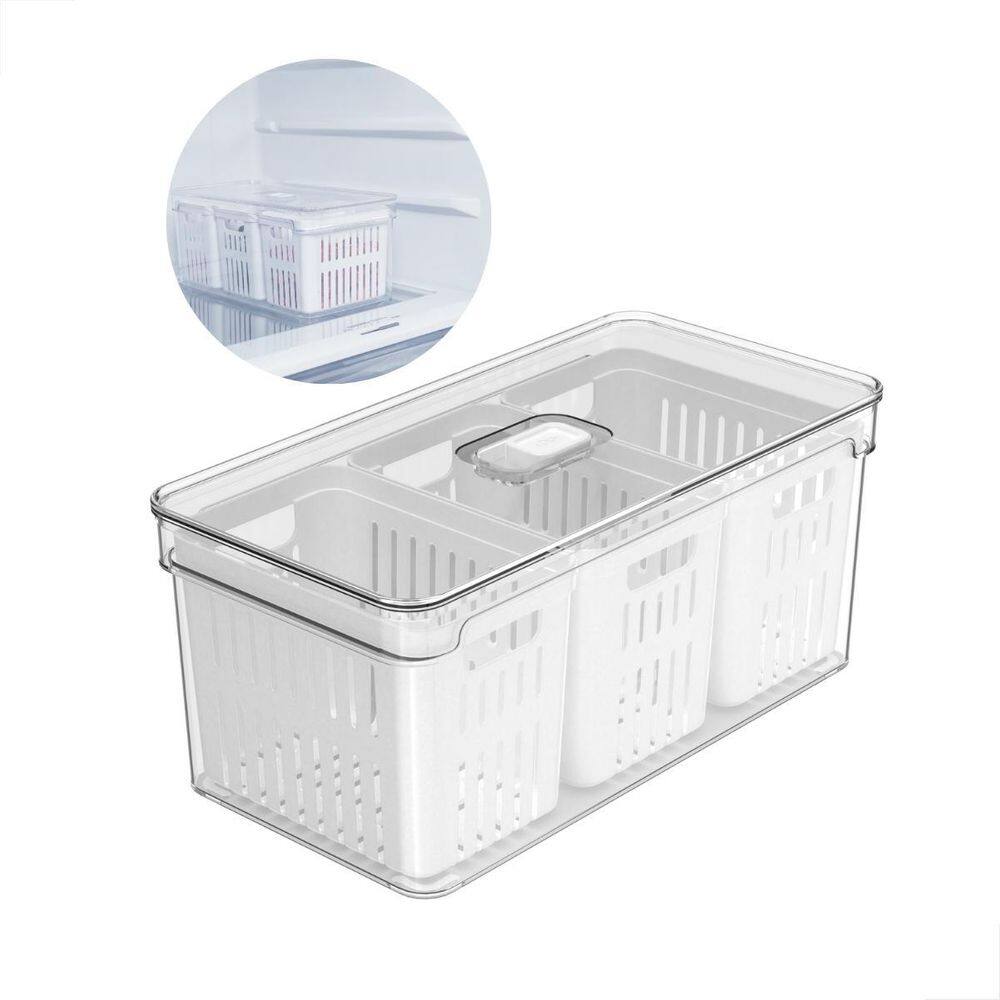Caixa de Armazenamento Transparente 5L - 30x15x13cm