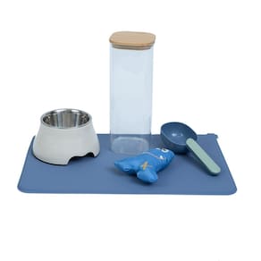 Kit pet alimentação e pelúcia com pote 5 pçs - Oikos