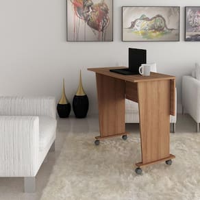 Mesa Escrivaninha Multiuso Dobrável ME4117 Amêndoa Tecnomobili