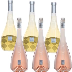 Kit Misto 6 Vinho Seco Rosé Audrey E Vinho Seco Branco Riesling L.A  Luiz Argenta  750 Ml