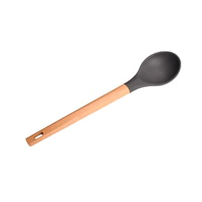 Colher de Servir Silicone com Cabo de Madeira Casa do Chef Oak