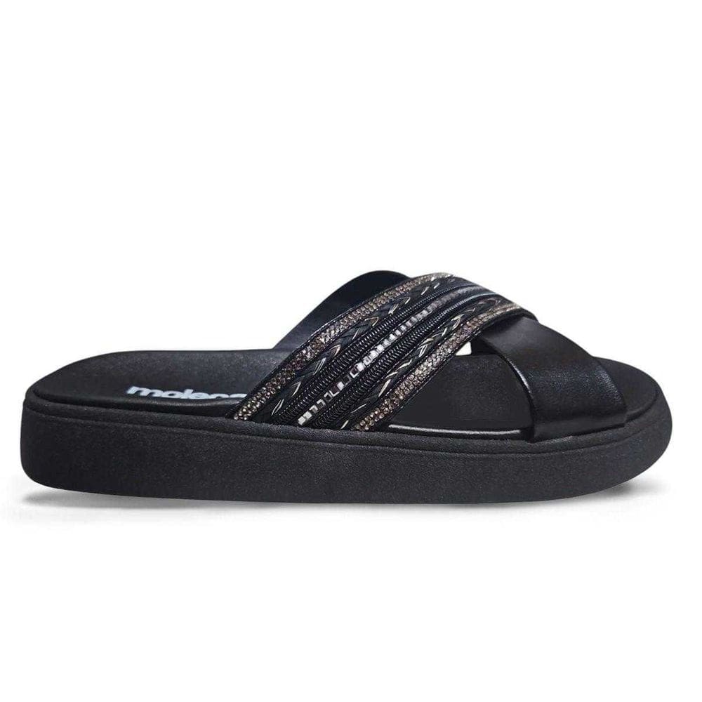Tamanco Feminino Moleca Papete Tiras Cruzadas