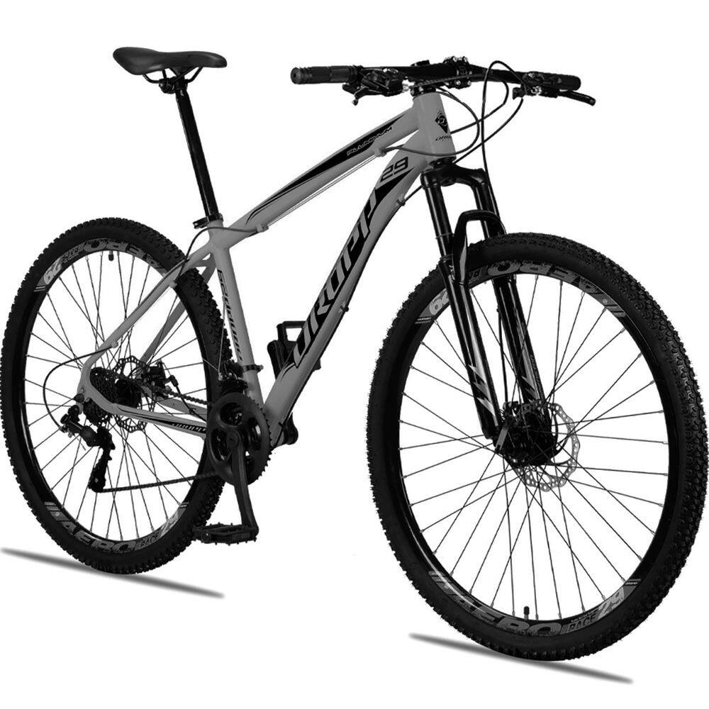 Bicicleta Dropp Aluminum Aro 29 Susp. Dianteira 21 Marchas - Preto