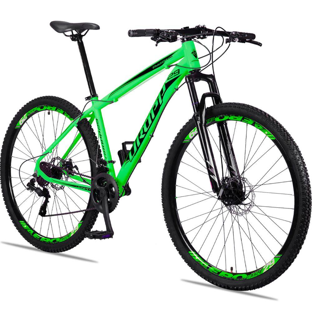 Bicicleta Dropp Aluminum Disc M Aro 29 Susp. Dianteira 21 Marchas - Verde